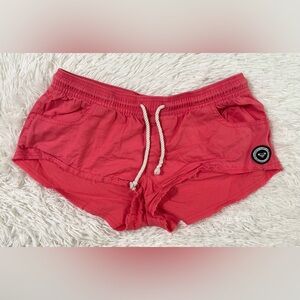 Roxy Y2K Swim Beach Surf Swimwear Tropical Quick Dry Board Shorts Hot Pink S